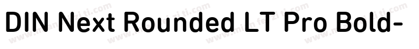 DIN Next Rounded LT Pro Bold字体转换